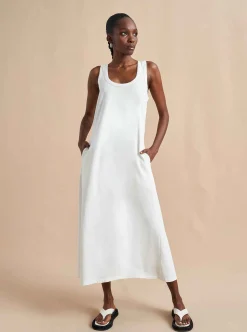 La Ligne Andie Tank Dress White New