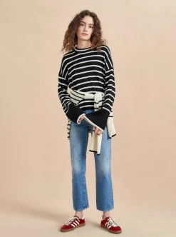 La Ligne Antoine Sweater Black/Cream Sale