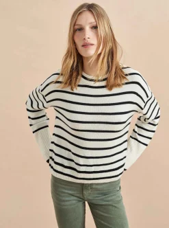 La Ligne Antoine Sweater Cream/Black Shop