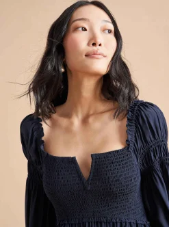 La Ligne Bettina Dress Navy Flash Sale
