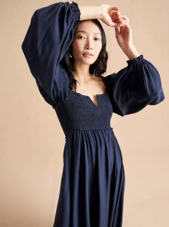La Ligne Bettina Dress Navy Flash Sale