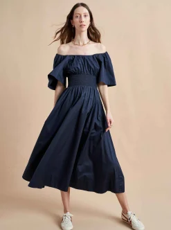 La Ligne Claire Dress Navy Online