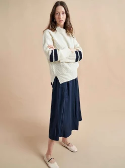 La Ligne Collegiate Sweater Cream/Navy Sale