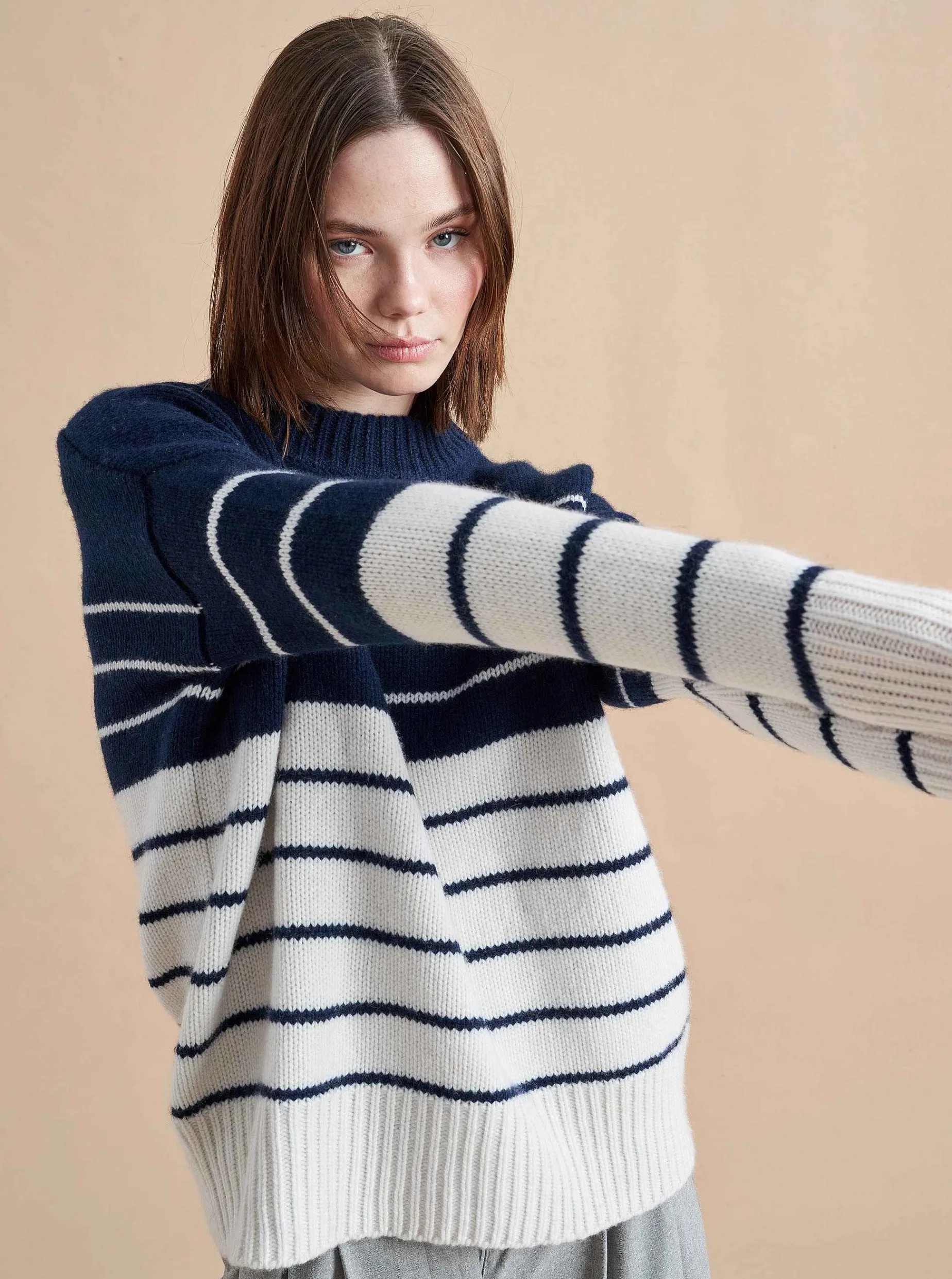 La Ligne Color Block Marin Sweater Clearance