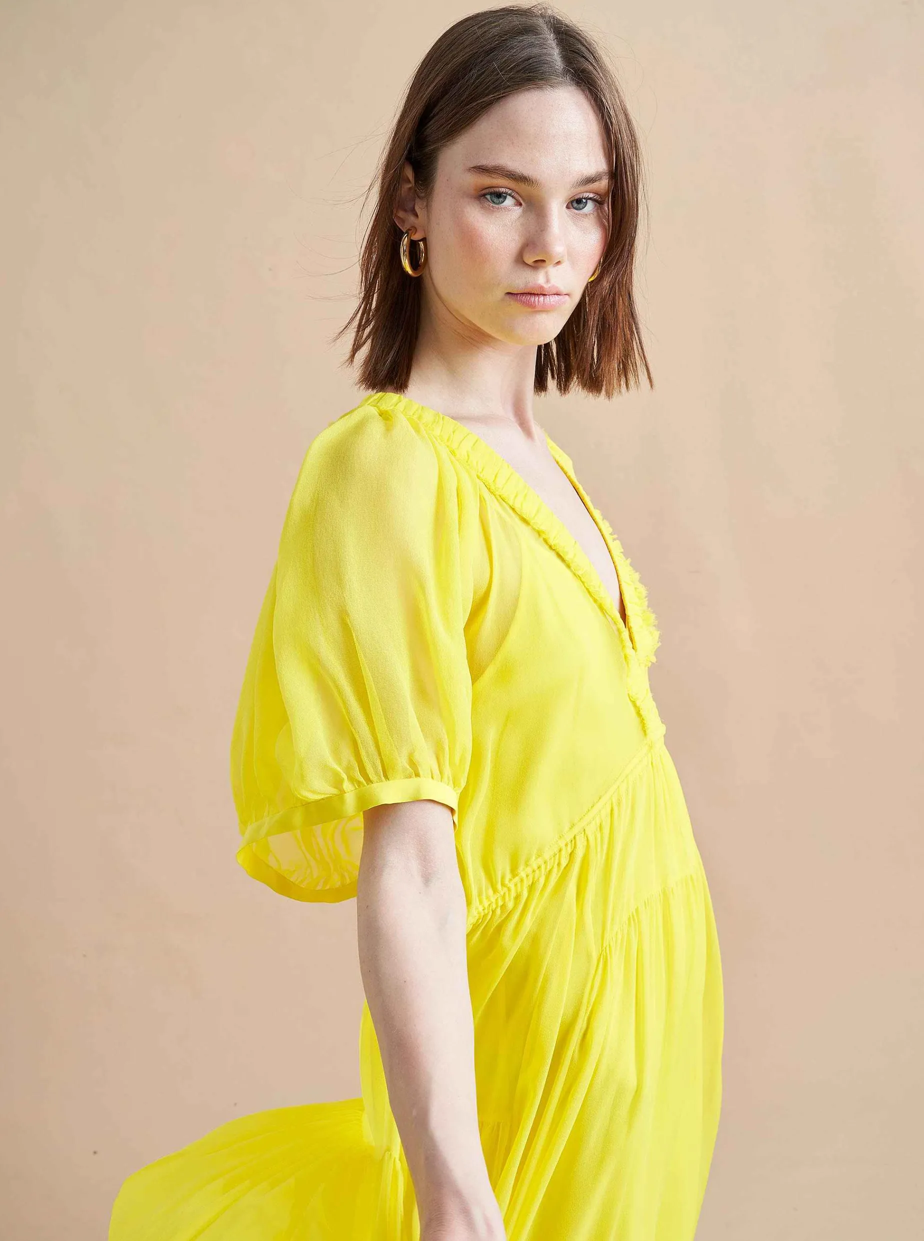 La Ligne Constance Dress Lemon Outlet