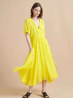 La Ligne Constance Dress Lemon Outlet