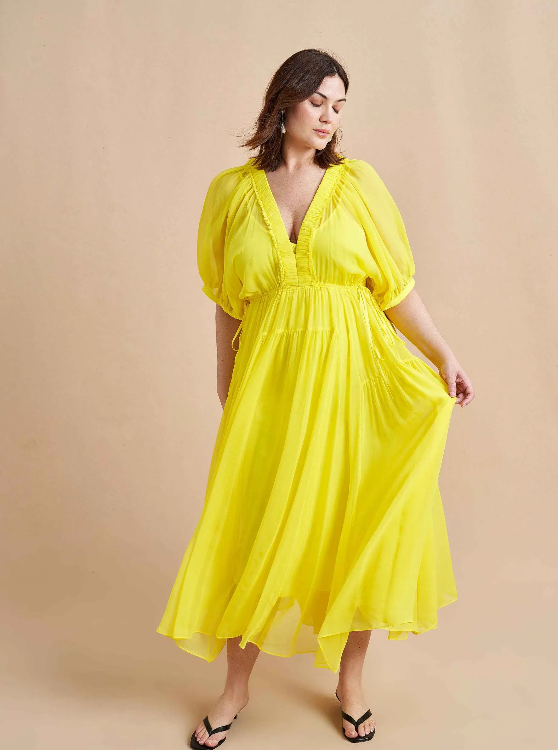 La Ligne Constance Dress Lemon Outlet