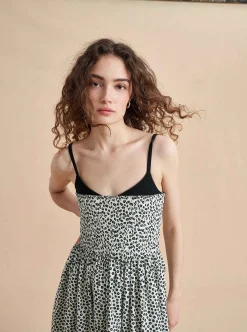 La Ligne Devon Dress Ivory/Black Clearance