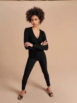 La Ligne Fine Line Cardigan Black Clearance