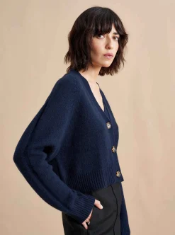 La Ligne Gaston Cardigan Navy Store
