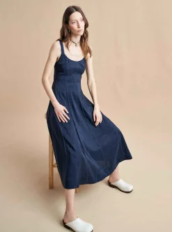 La Ligne Georgia Dress Navy Fashion