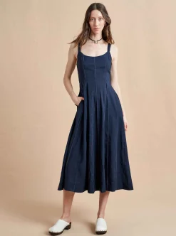 La Ligne Georgia Dress Navy Fashion