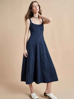 La Ligne Georgia Dress Navy Fashion