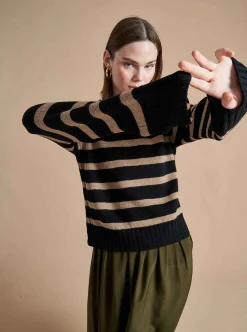 La Ligne Jack Sweater Black/Camel Sale