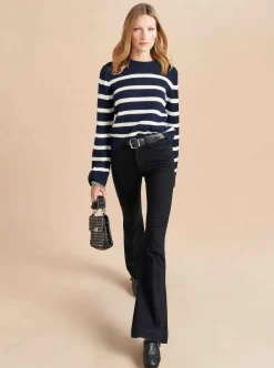 La Ligne Jack Sweater Navy/Cream Hot