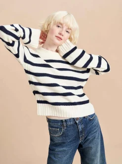 La Ligne Jack Sweater Cream/Navy Discount