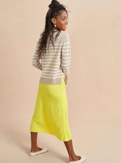 La Ligne Lean Lines Sweater Tan/Cream New