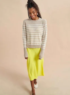 La Ligne Lean Lines Sweater Tan/Cream New