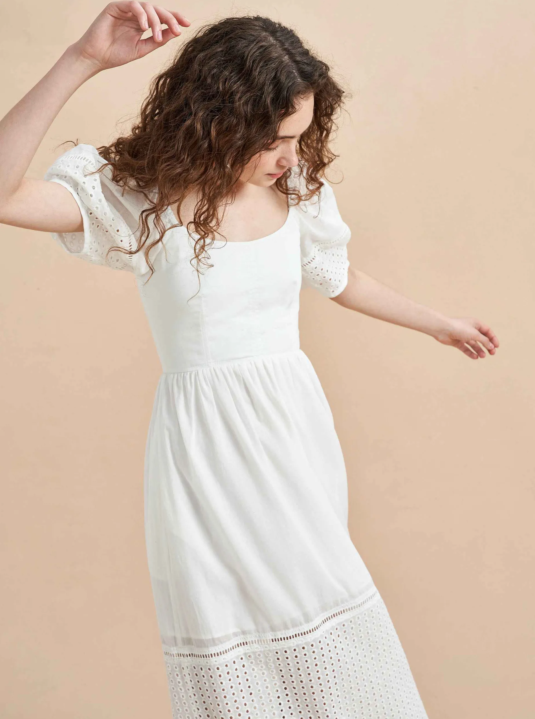 La Ligne Lulu Dress Ivory Discount