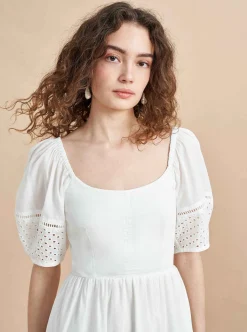 La Ligne Lulu Dress Ivory Discount