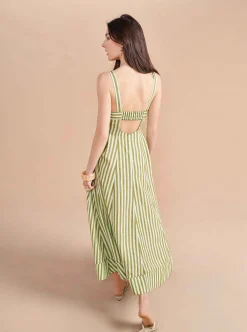La Ligne Madeleine Dress Apple/Mint Flash Sale