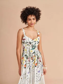La Ligne Madeleine Dress Ivory/Floral Online