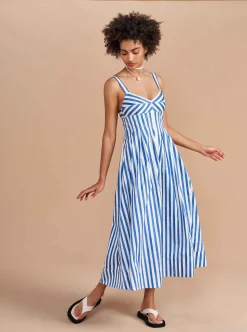 La Ligne Madeleine Dress Blue/Stripe Best