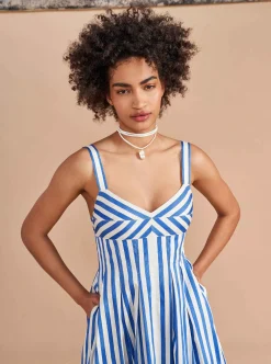 La Ligne Madeleine Dress Blue/Stripe Best