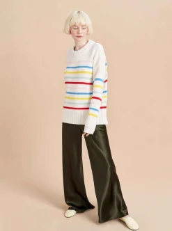 La Ligne Marin Sweater Cream/Rainbow Fashion