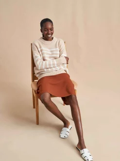 La Ligne Marin Sweater Camel/Cream Store