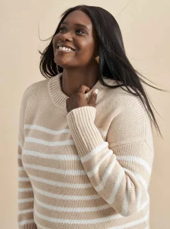 La Ligne Marin Sweater Camel/Cream Store
