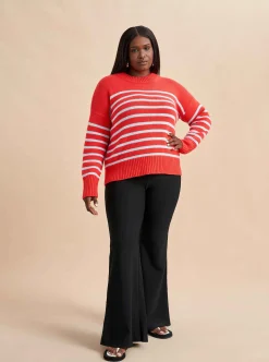 La Ligne Marin Sweater Coral/Periwinkle Best Sale