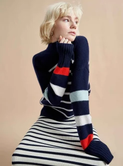 La Ligne Marin Sweater Navy/Multi Sale