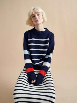 La Ligne Marin Sweater Navy/Multi Sale