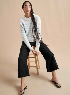 La Ligne Marin Sweater Cream/Periwinkle Shop