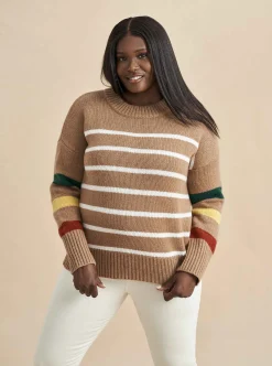 La Ligne Marin Sweater Tan/Multi New