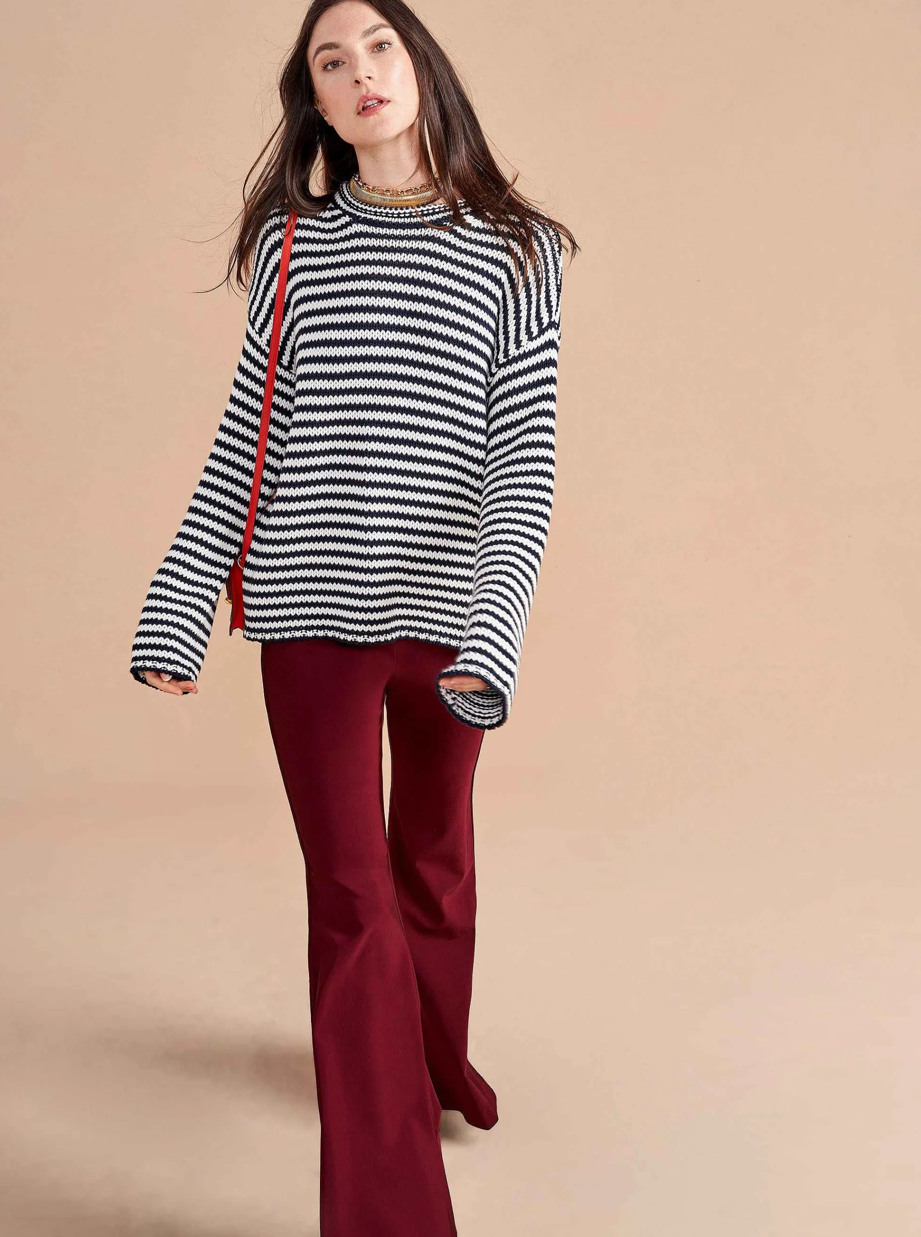 La Ligne Marina Fine Stripe Sweater Clearance