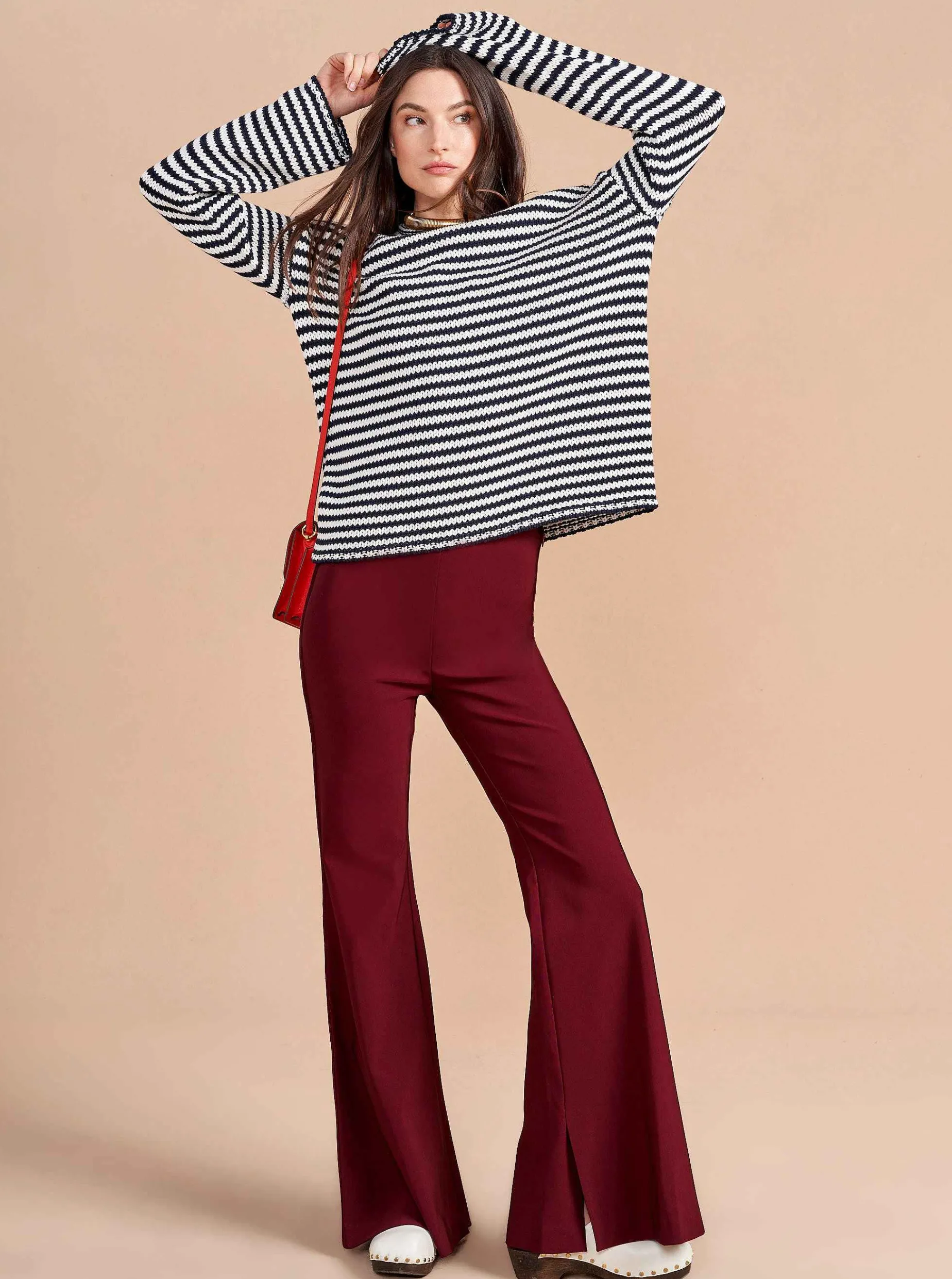 La Ligne Marina Fine Stripe Sweater Clearance