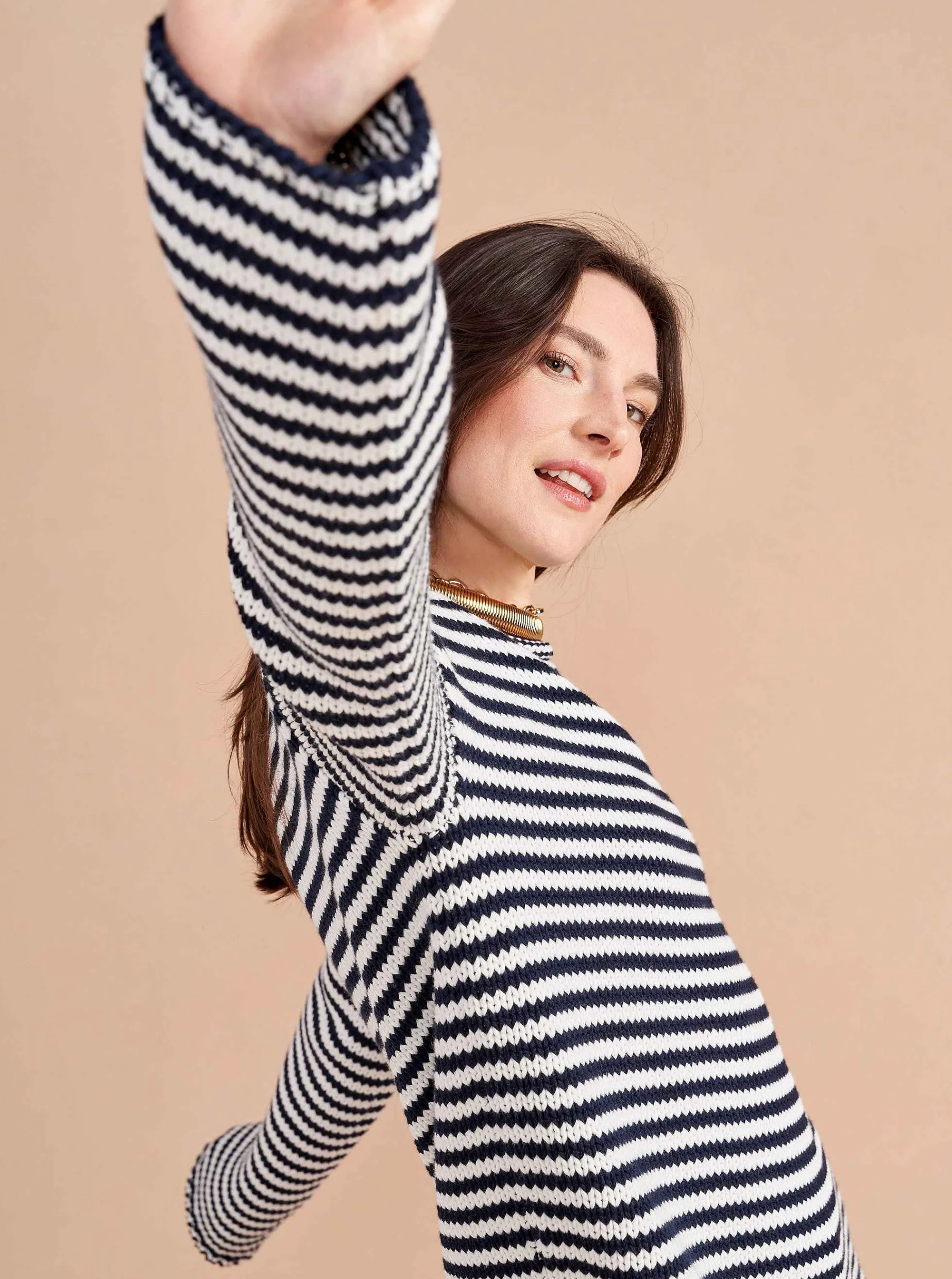 La Ligne Marina Fine Stripe Sweater Clearance