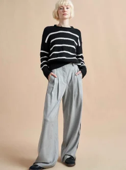 La Ligne Marina Sweater Black/White Sale