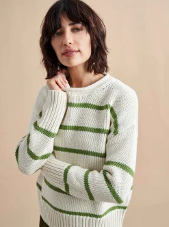 La Ligne Marina Sweater Cream/Palm New