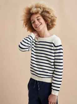 La Ligne Marini Sweater Cream/Navy Online