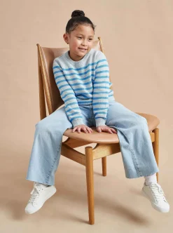 La Ligne Marini Sweater Pale Blue Clearance