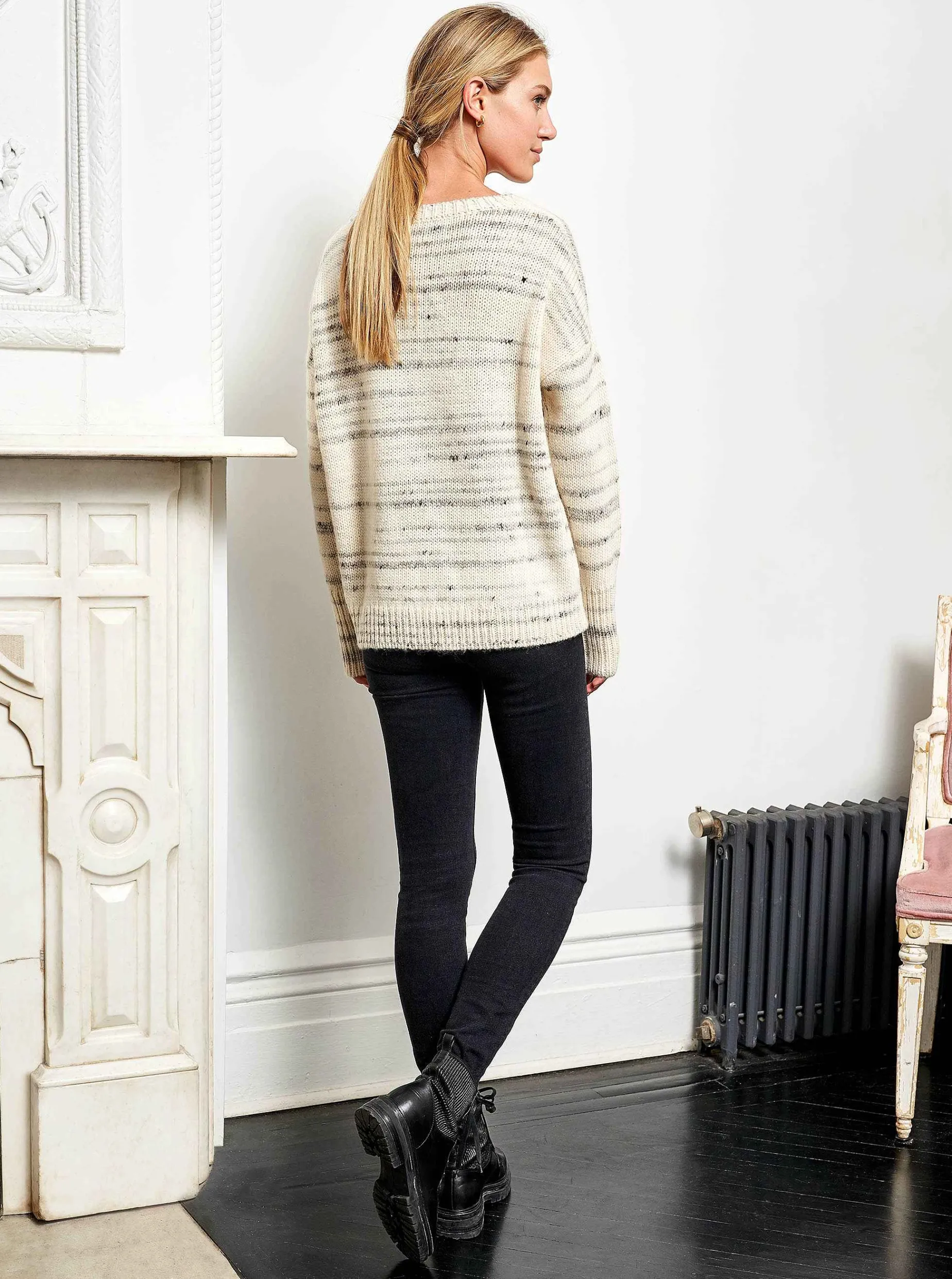 La Ligne Melange Marin Sweater Flash Sale