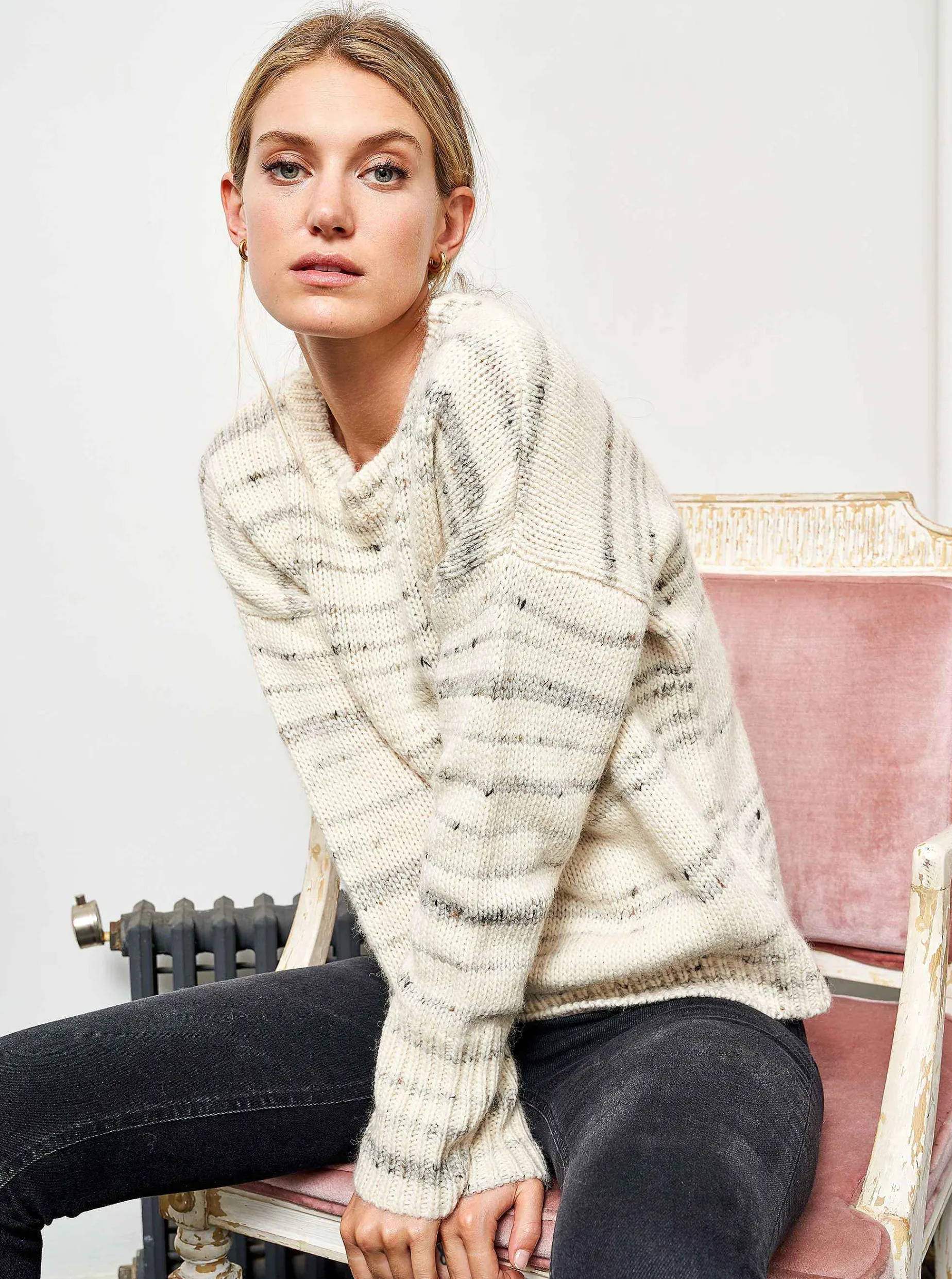 La Ligne Melange Marin Sweater Flash Sale