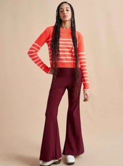 La Ligne Mini Marin Sweater Hot Coral/Pale Pink Clearance