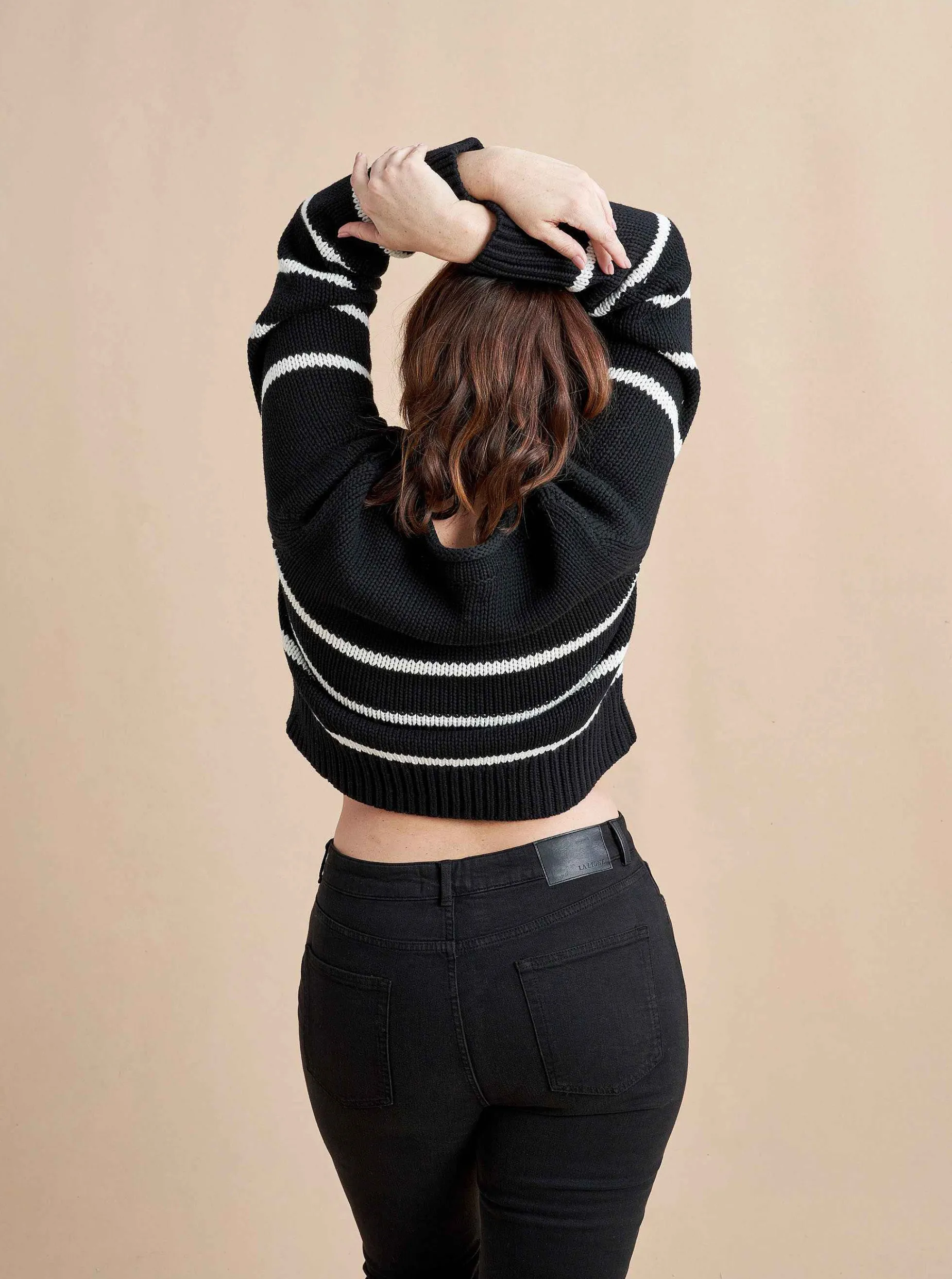 La Ligne Mini Marina Sweater Black/Cream Outlet