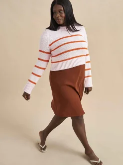 La Ligne Mini Marina Sweater Blush/Tangerine Hot