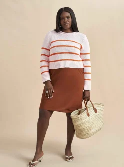 La Ligne Mini Marina Sweater Blush/Tangerine Hot