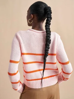 La Ligne Mini Marina Sweater Blush/Tangerine Hot